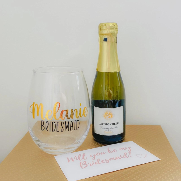 Bridesmaid Tumbler Glass