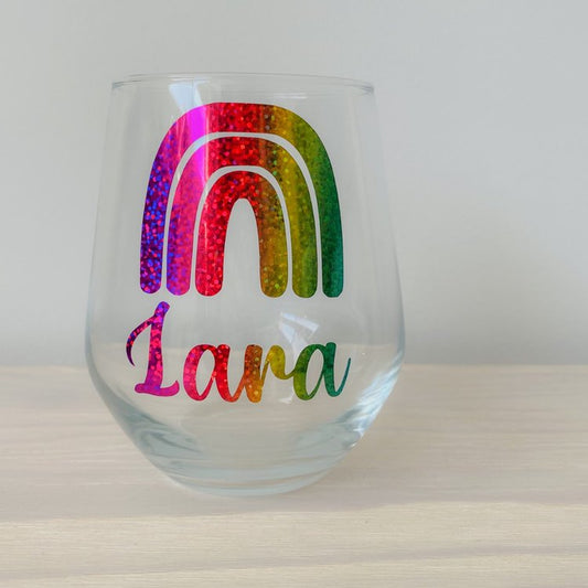Rainbow Glass Tumbler